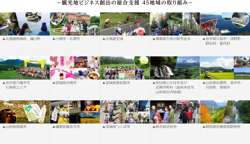 ～観光地ビジネス創出の総合支援 45地域の取り組み～