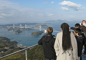 村上海賊 現地研修会の様子